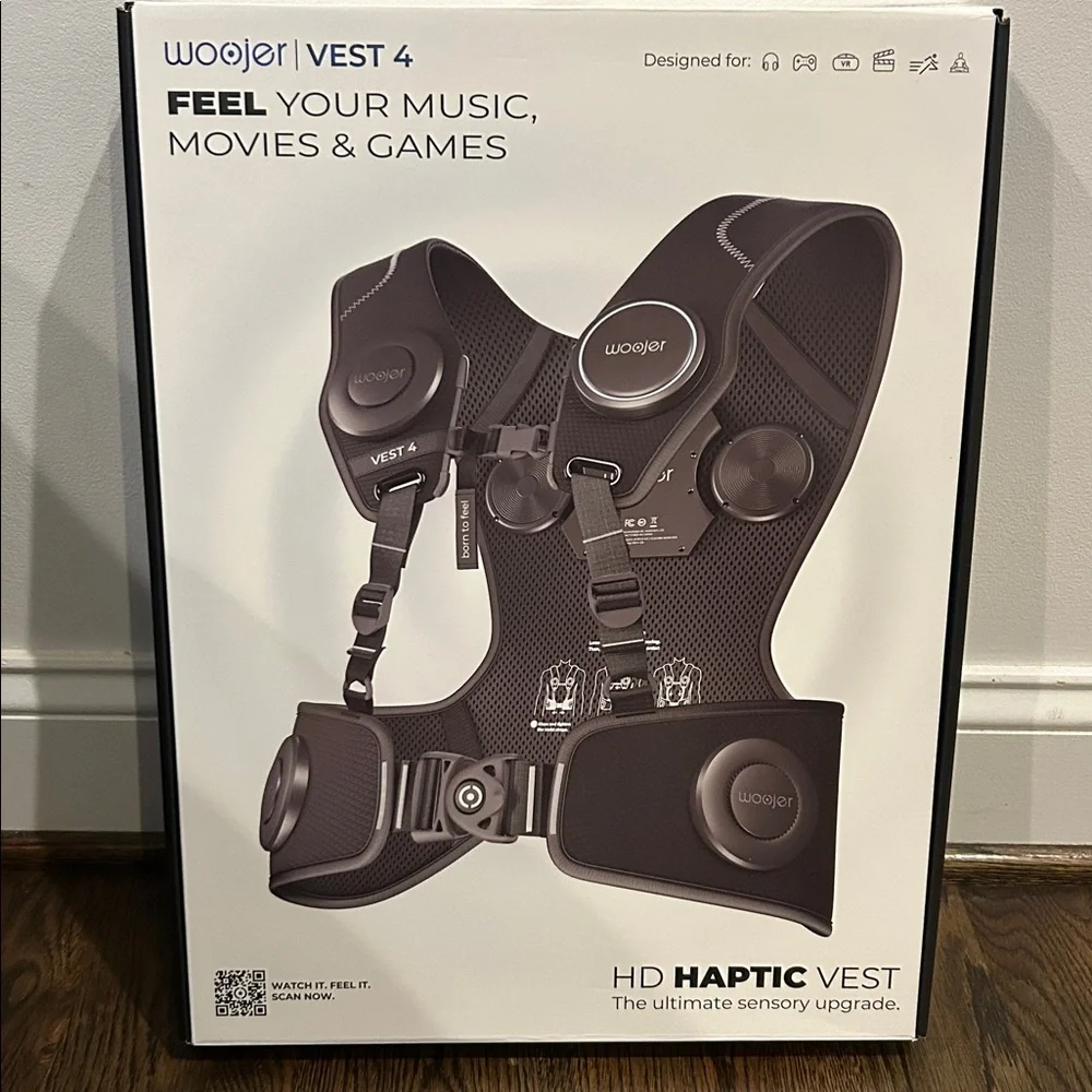 AMAZING! Woojer HD Haptic Vest 4! Like New! Only Tried Once!